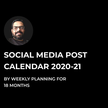 Social media post calendar
